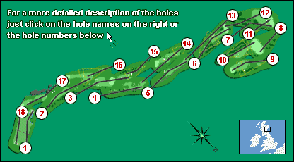 percorso di un campo da golf